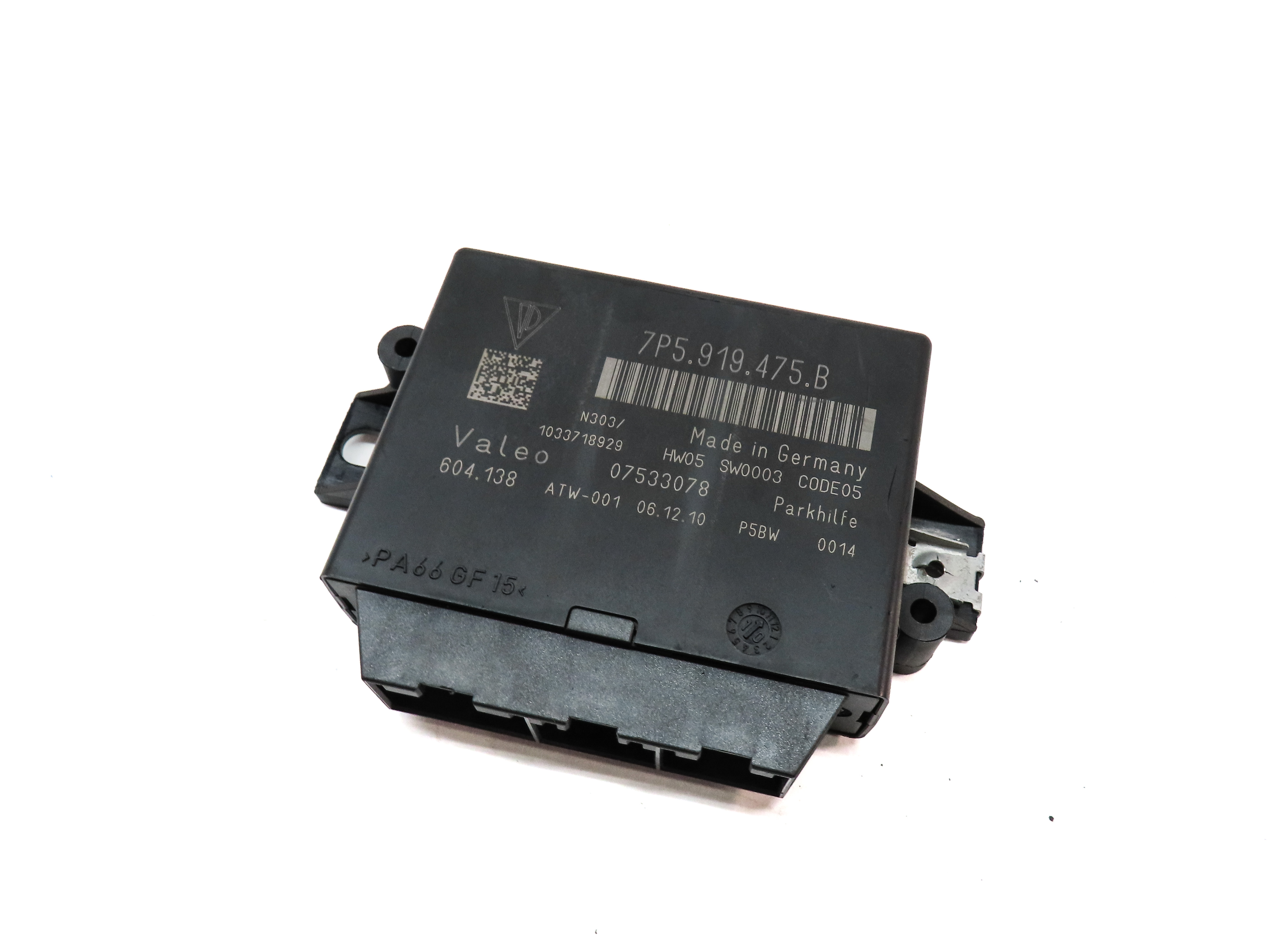 2011-2012 PORSCHE CAYENNE (958) PDC PARK DISTANCE ASSIST CONTROL MODULE — exact item pictured